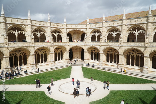 Pátio do do Mosteiro dos Jerónimos em Belém