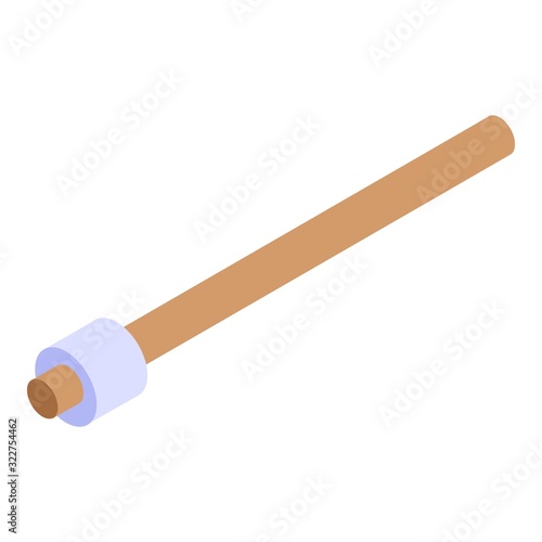 Fire wood stick icon. Isometric of fire wood stick vector icon for web design isolated on white background