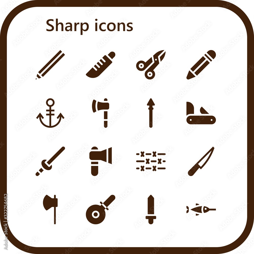 Modern Simple Set of sharp Vector filled Icons Modern Simple Set of sharp Vector filled Icons