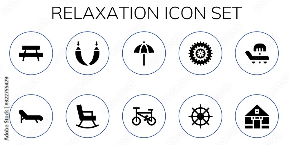 Modern Simple Set of relaxation Vector filled Icons Modern Simple Set of relaxation Vector filled Icons