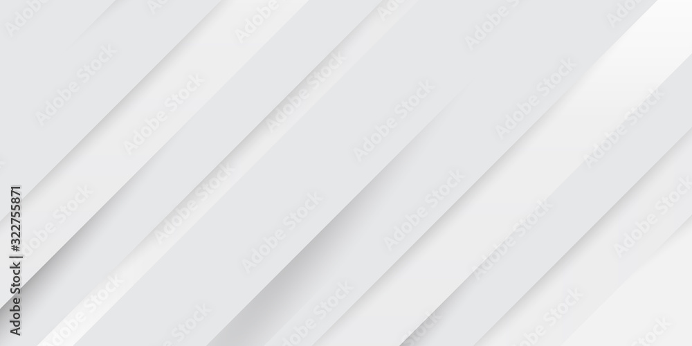 Grey white abstract background paper shine and layer element vector for presentation design. Suit for business, corporate, institution, party, festive, seminar, and talks.
