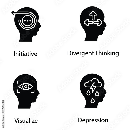 Pack Of Cognition Solid Icons 