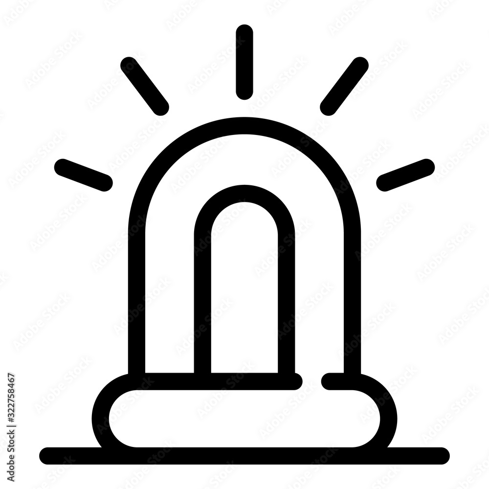 Police flashlight icon. Outline police flashlight vector icon for web design isolated on white background Police flashlight icon. Outline police flashlight vector icon for web design isolated on white background