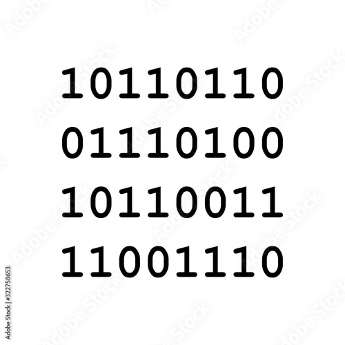 Binärcode und Hintergrund