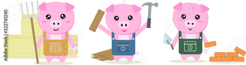 little 3 pigs : aesop fables