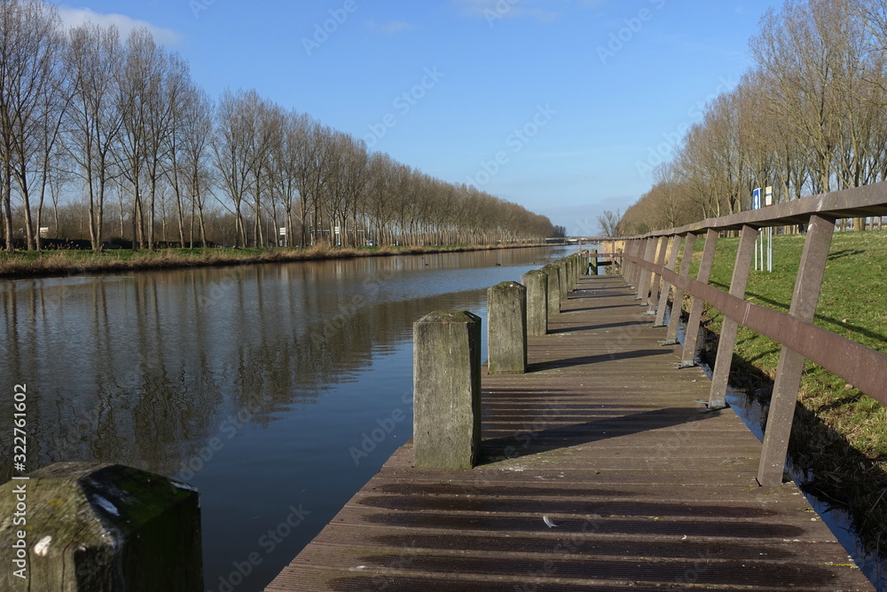 Canal with jetty