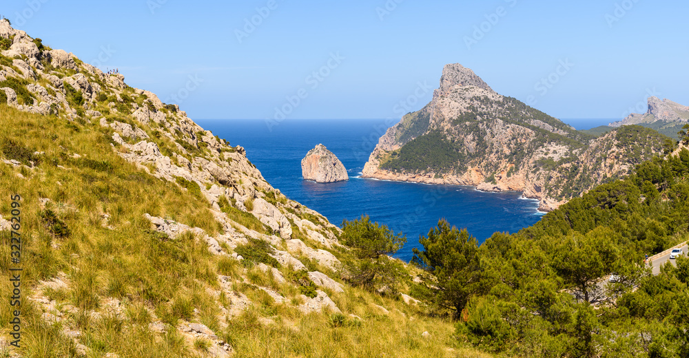 Cap de Formentor - famous nature landmark on Mallorca, Spain, Baleares