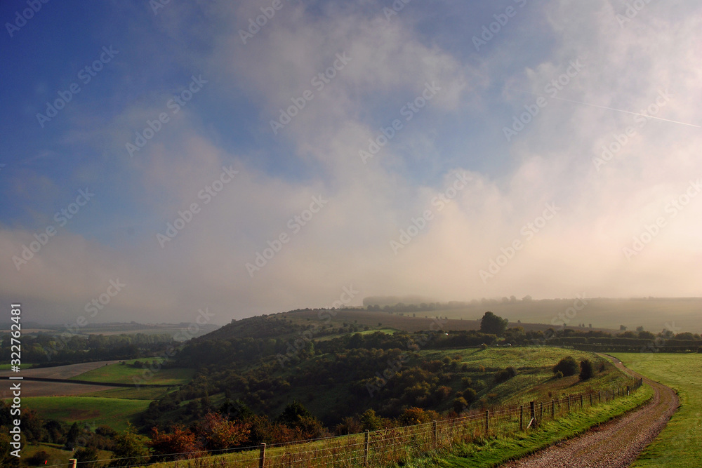 Wayfarers Walk on Watership Down near Kingsclere North Wessex Downs  Hampshire UK