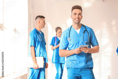 Male medical student with t...