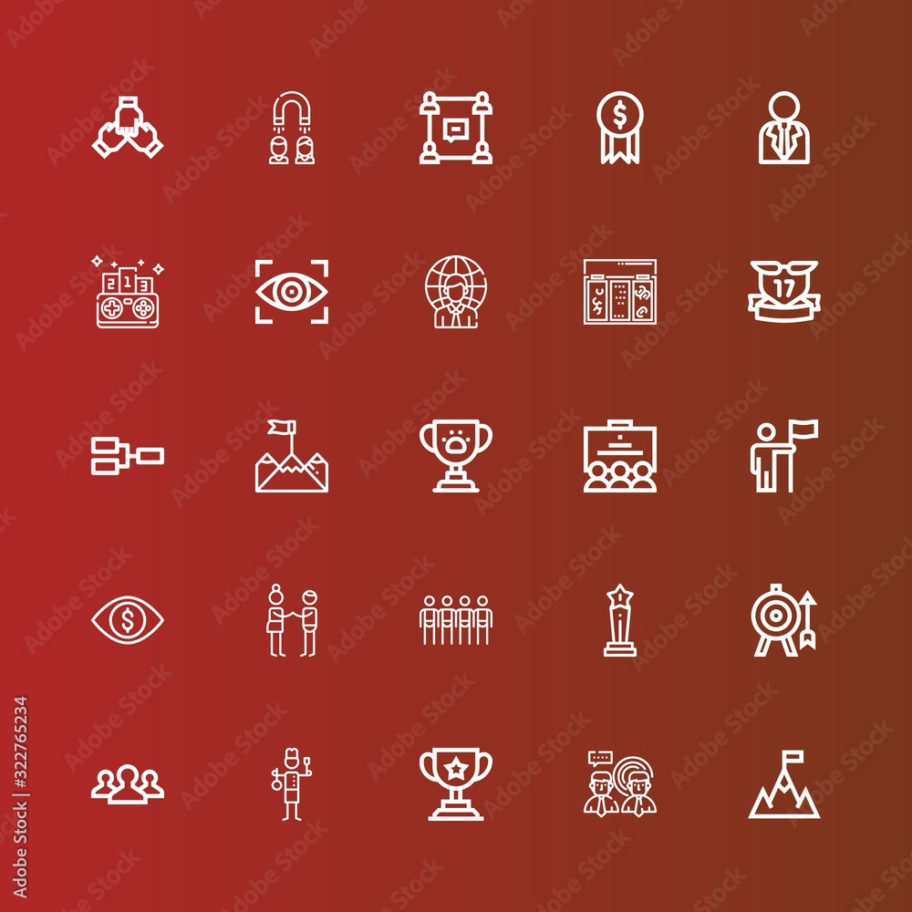 Editable 25 leadership icons for web and mobile Editable 25 leadership icons for web and mobile