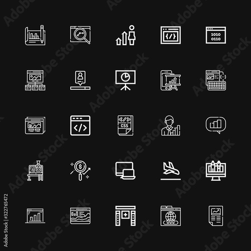 Editable 25 optimization icons for web and mobile
