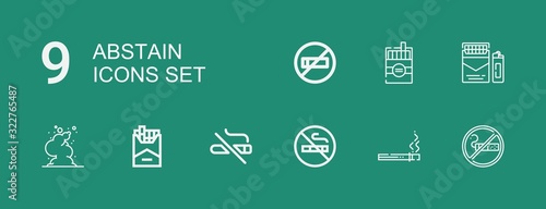 Photography Editable 9 abstain icons for web and mobile