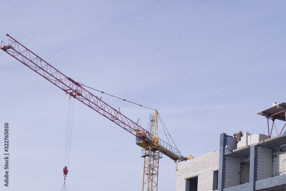 construction crane at a construction site