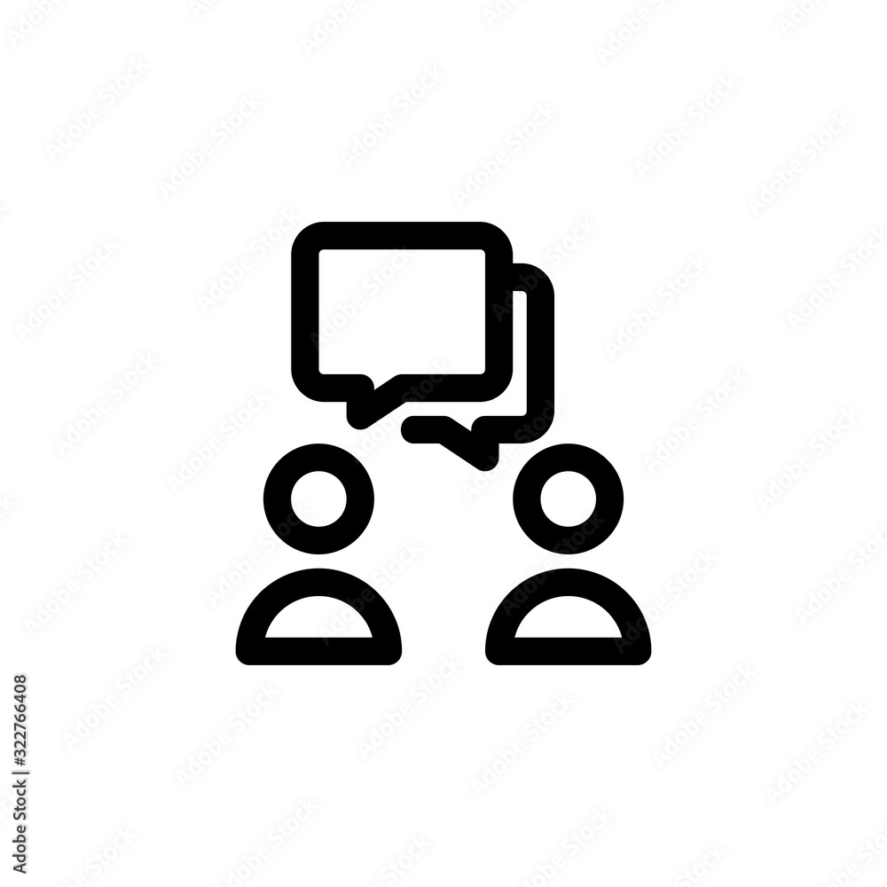 Chat, Message, Talk Icon. Business Icon Set Vector Logo Symbol. Chat, Message, Talk Icon. Business Icon Set Vector Logo Symbol.