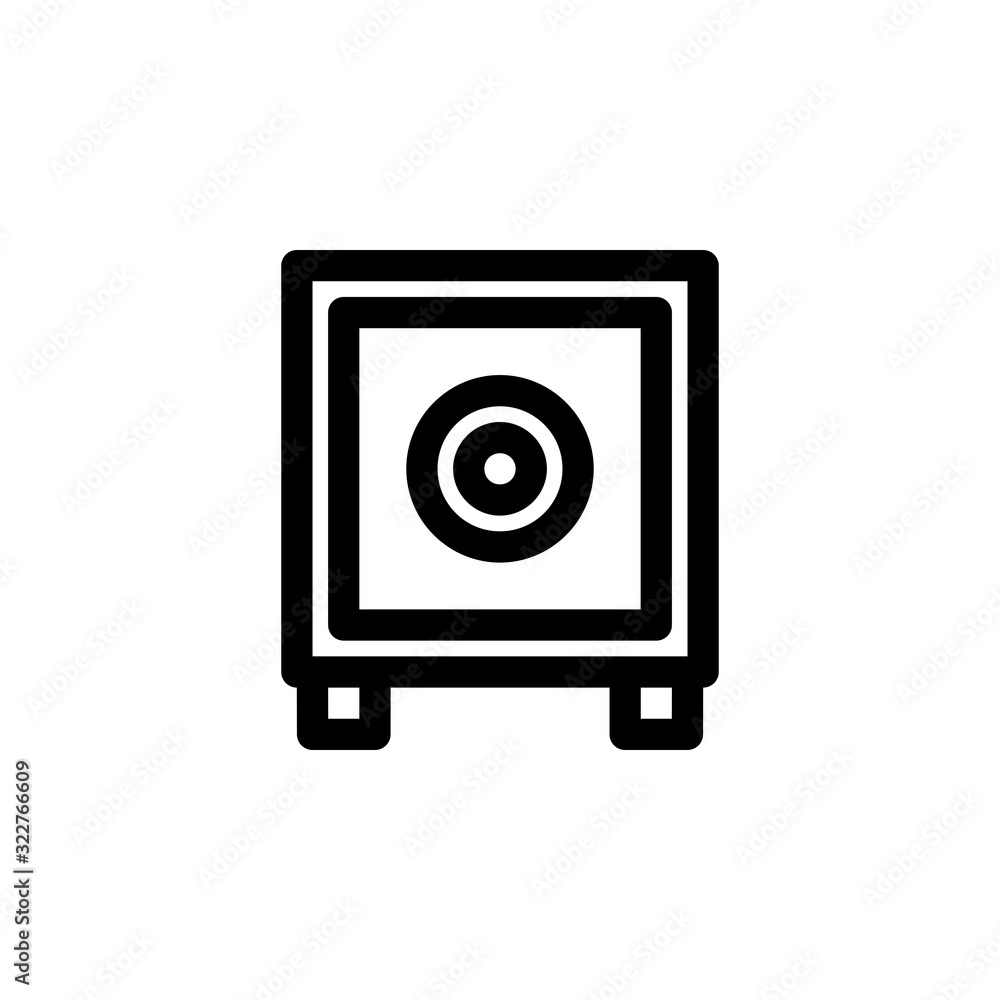 Strongbox, Savings, Bank Icon. Business Icon Set Vector Logo Symbol. Strongbox, Savings, Bank Icon. Business Icon Set Vector Logo Symbol.