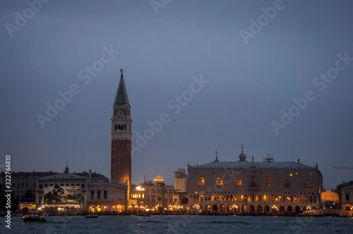 Venice and lights in the night. Italy, Europe. © Jordi Romo