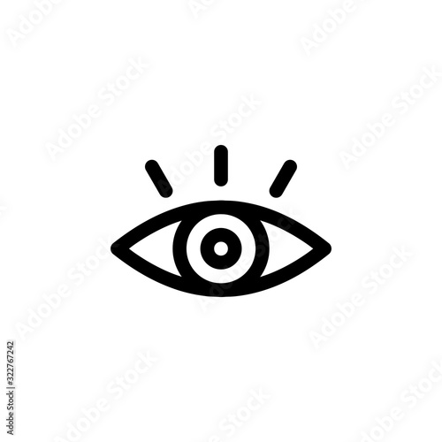 Eye, View, Vision Icon. Business Icon Set Vector Logo Symbol.