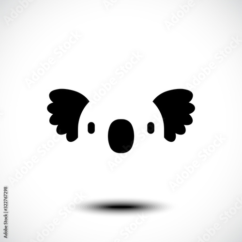 Koala head logo icon. Austr...
