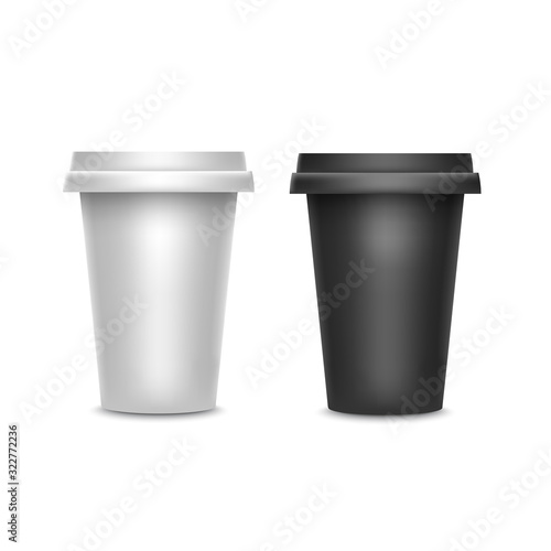Realistic 3d Detailed Disposable Coffee Cup. Vector