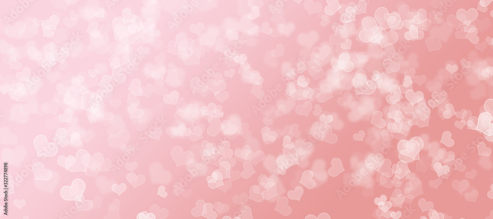 bokeh background Valentines day with hearts bokeh background Valentines day with hearts