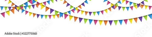 seamless colored garlands background