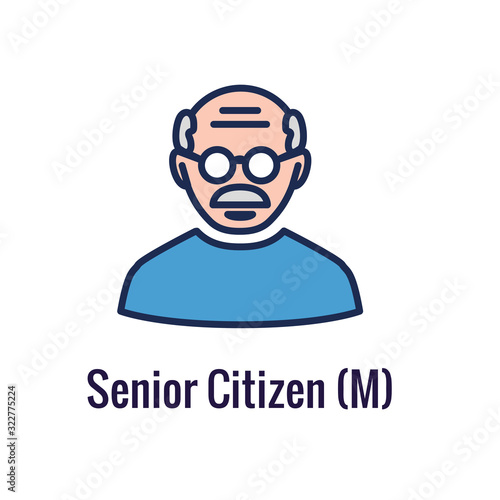 Generational and Retirement Icon set showing considerations - retirement