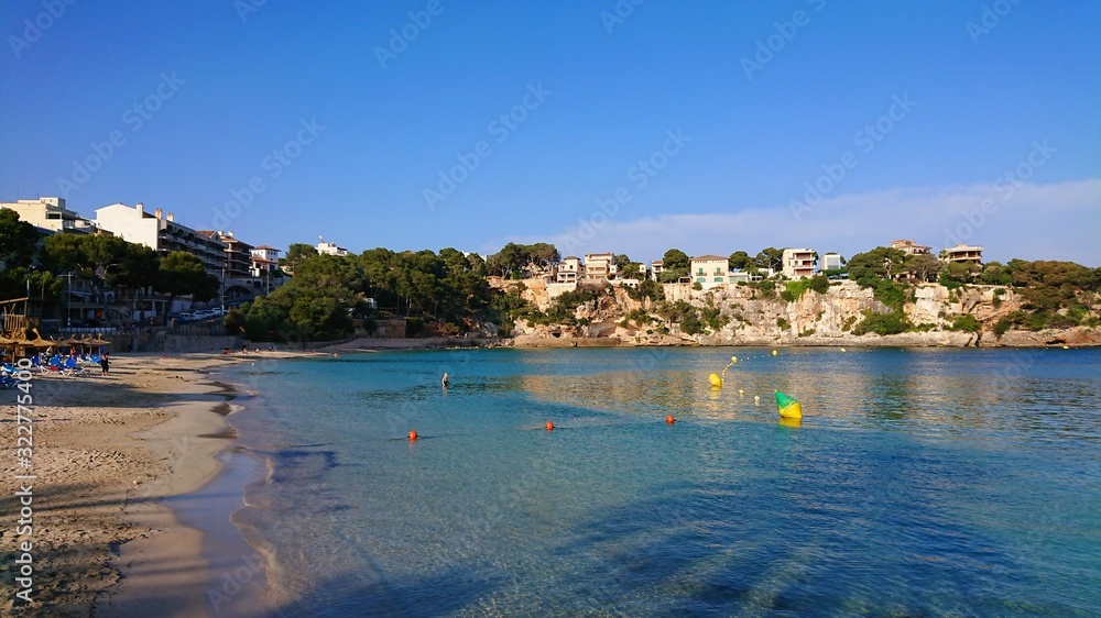 View of one of the best beaches in Portocristo