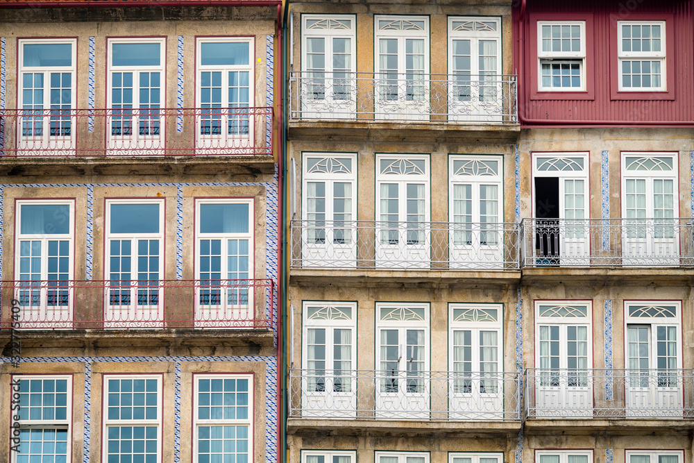 Picturesque houses in Porto