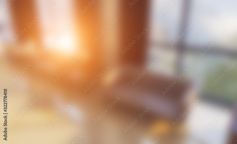 Unfocused, Blur phototography. The interior of the large lobby with marble walls in the hotel. Reception. Business background.. Sunset. 3D rendering Unfocused, Blur phototography. The interior of the large lobby with marble walls in the hotel. Reception. Business background.. Sunset. 3D rendering
