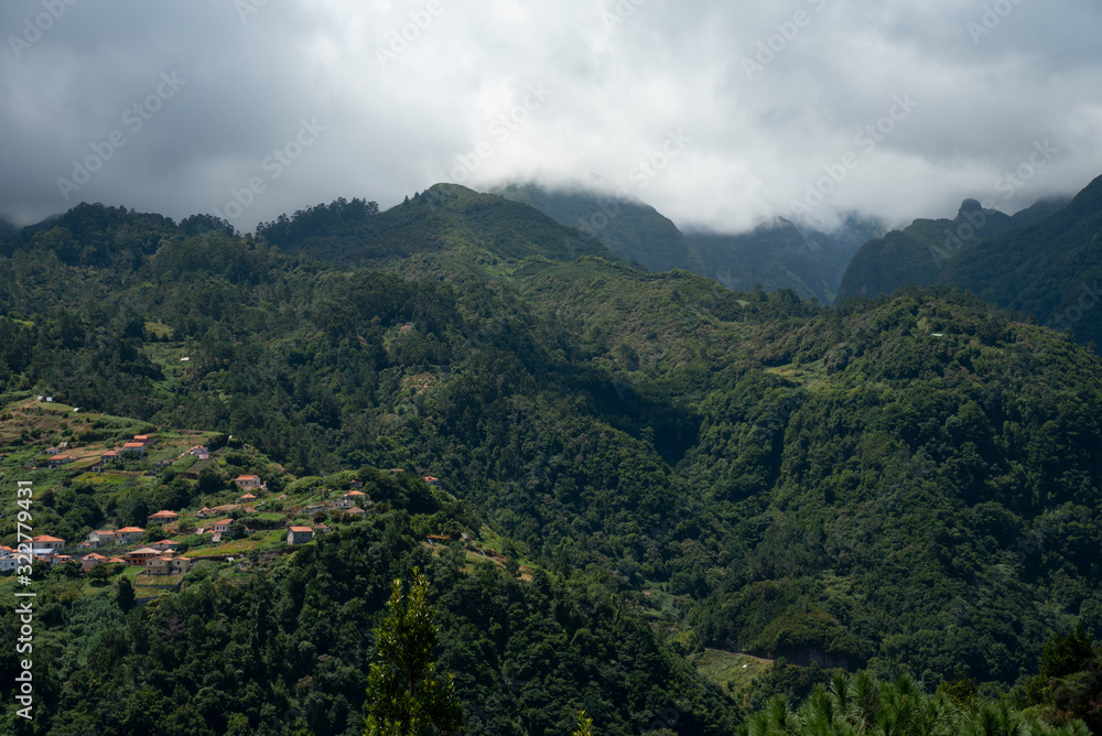 view of mountains photo wallpaper