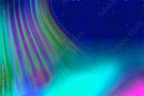 colorful northern lights against the night sky.