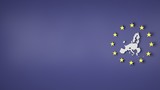 Blue Background European Union after Brexit