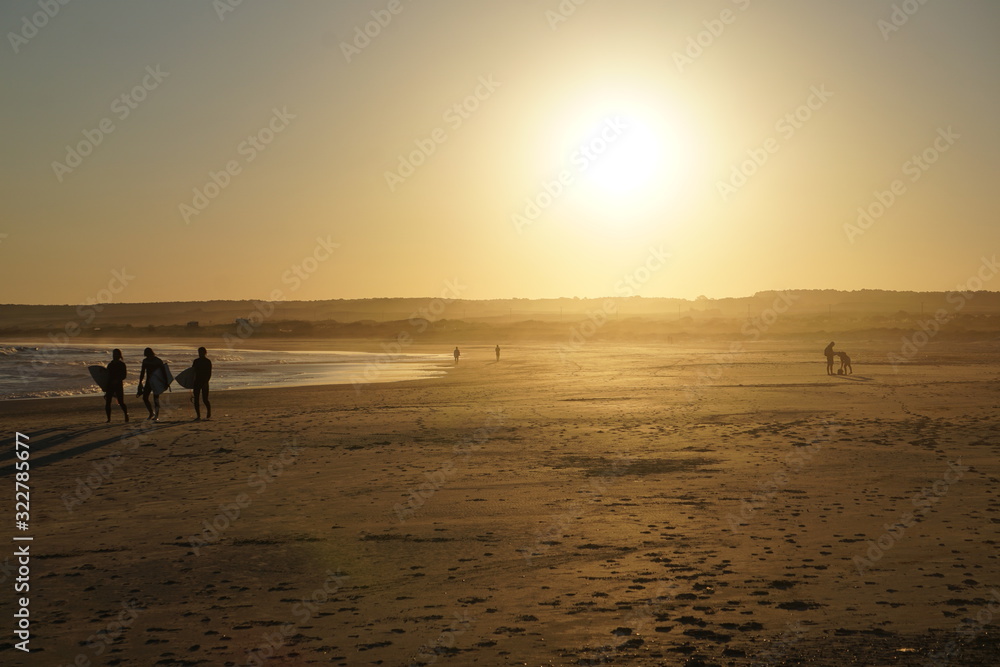 Atardecer en la playa