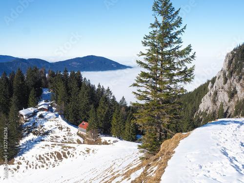 Winterwanderung in den Bayerischen Bergen photo