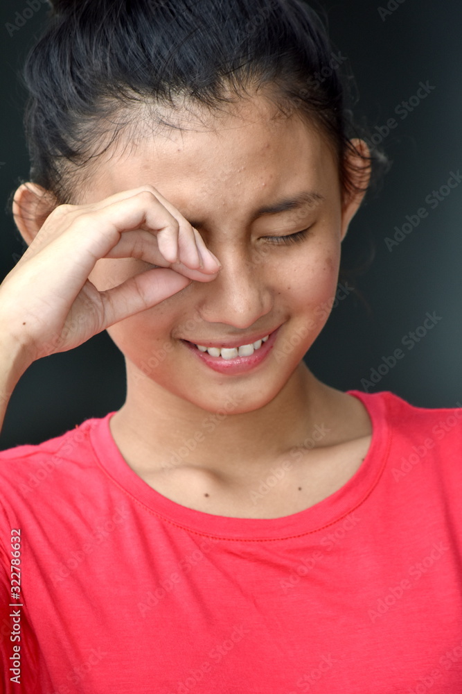 Fototapeta premium An Allergic Pretty Minority Person