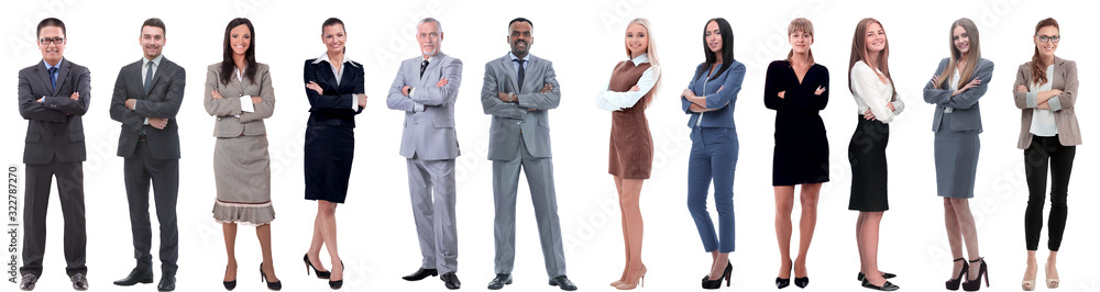 group of successful business people isolated on white group of successful business people isolated on white