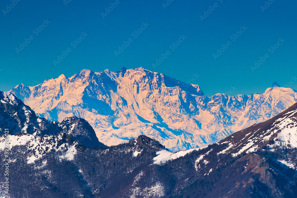 Fototapeta Monte rosa on the italian alps