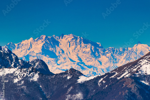 Monte rosa on the italian alps