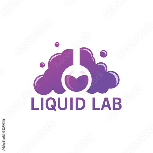 Liquid Lab Logo Template Design