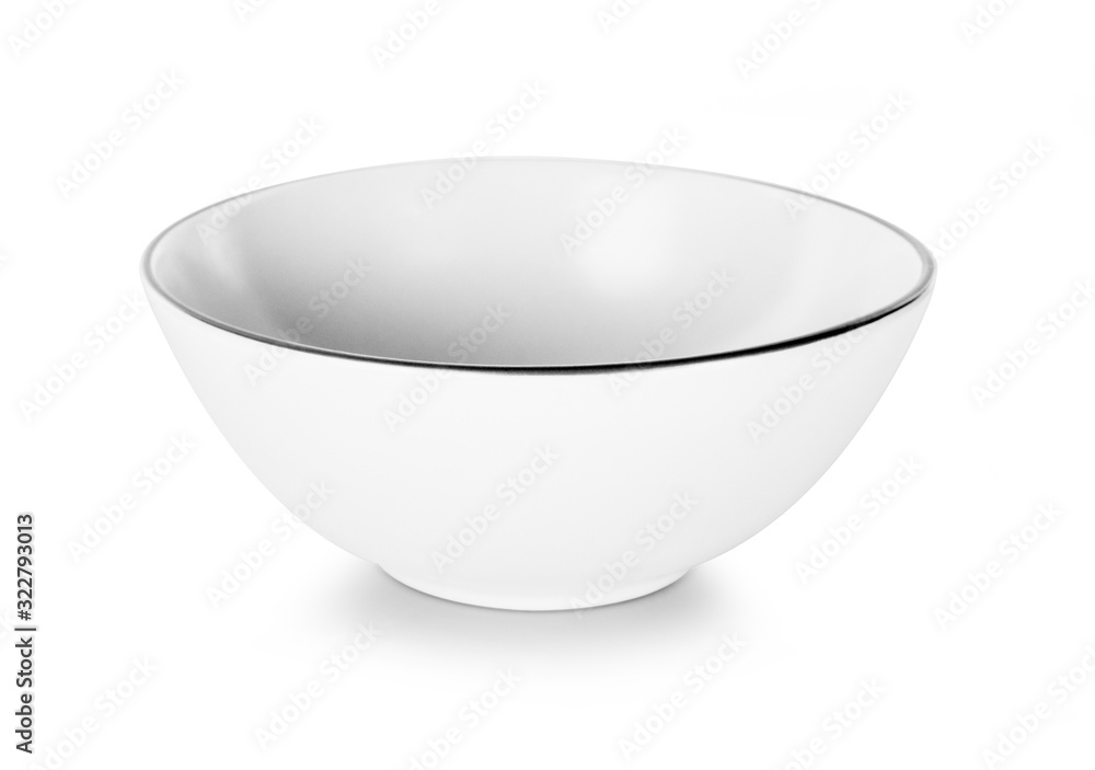 empty bowl isolated on white background empty bowl isolated on white background