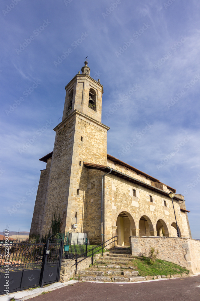 The church of Elburgo in Alava (Basque Country)
