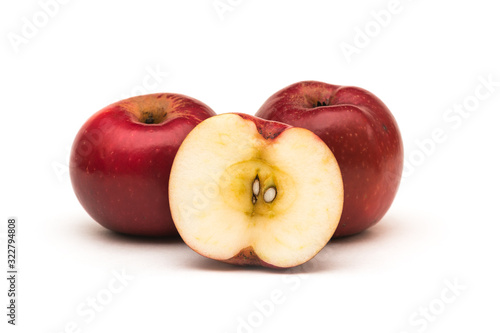 Organic GMO free high iron red apples, variety Gizil Ahmet, bred in Azerbaijan