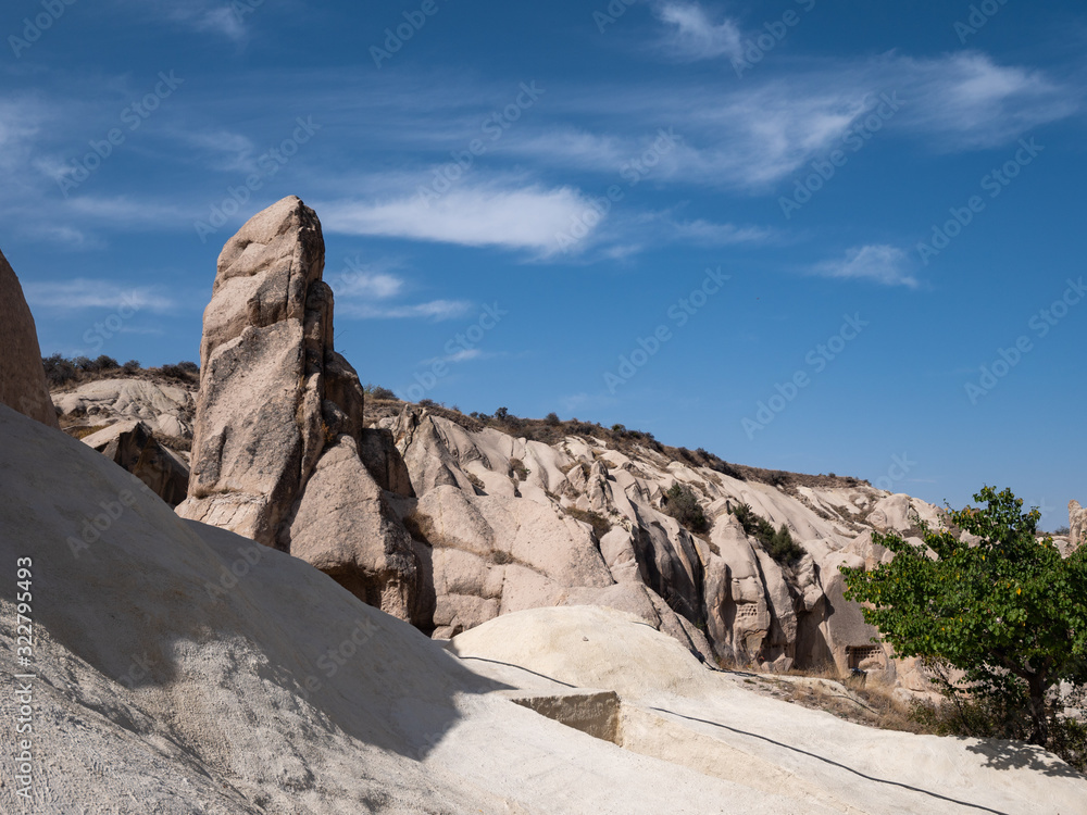 Stone houses of Goreme village in  Cappadocia, Turkey