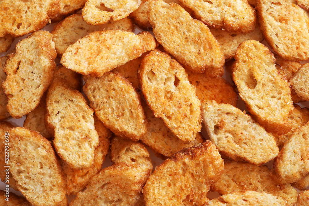 Texture of small pieces dried bread Texture of small pieces dried bread