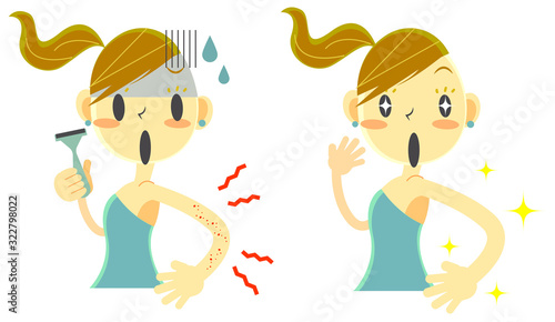 女の子　ムダ毛　自己処理　悩み＆解決セット