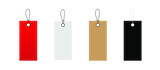 Set of sale tags and labels, template shopping labels. Realistic discount tags for sale promotion. Vector illustration.  