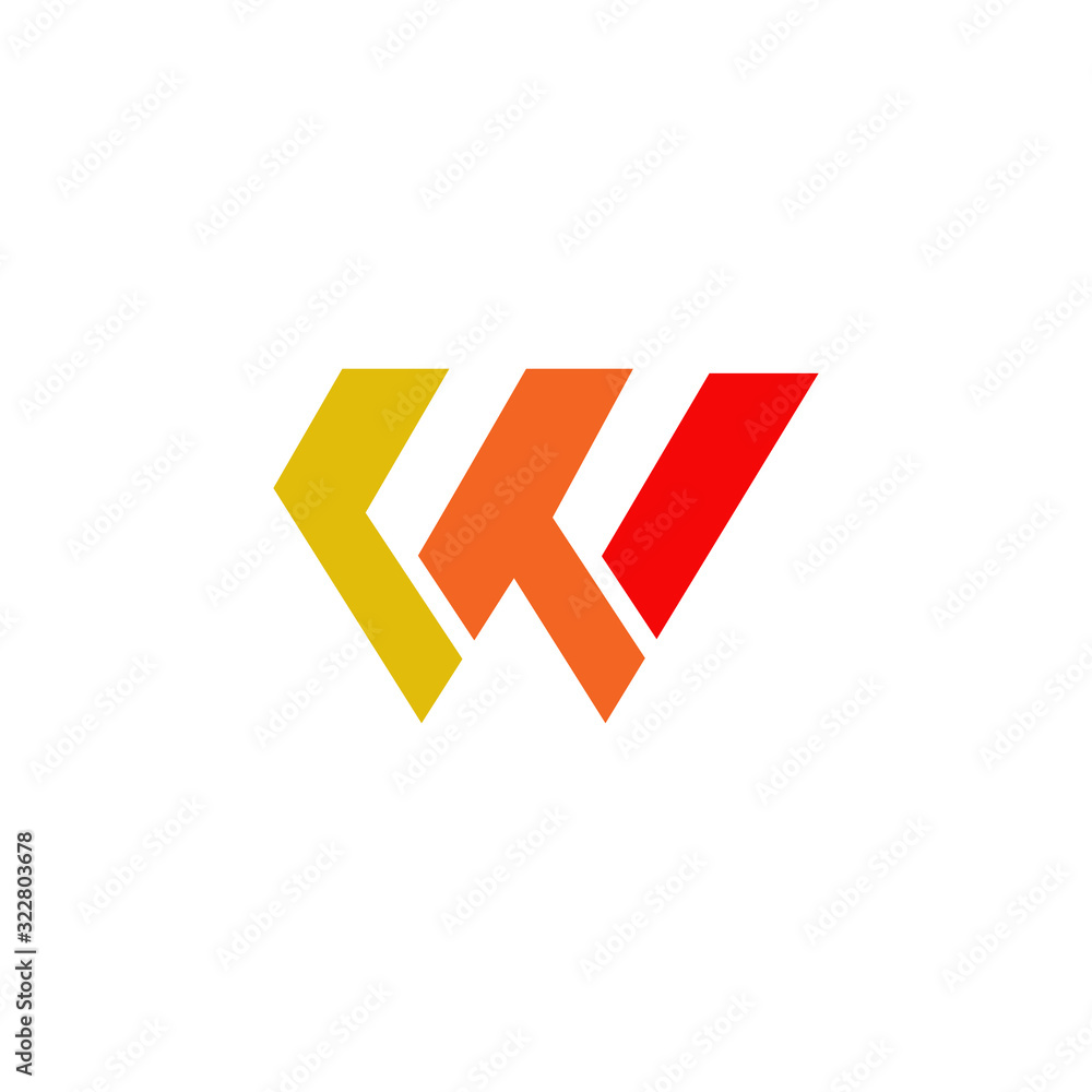 W letter initial icon logo design vector template W letter initial icon logo design vector template