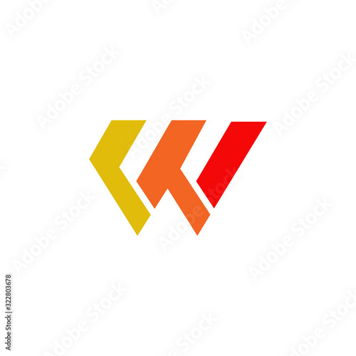 Free Download W letter initial icon logo design vector template - GFXLoad