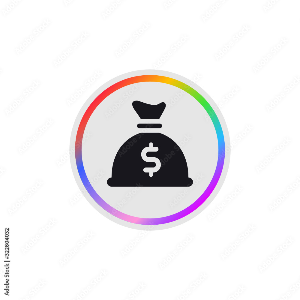 Money Bag - Modern App Button Money Bag - Modern App Button