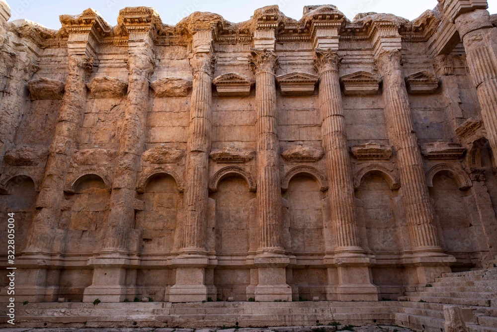 Naklejka premium Baalbek, templo de Baco